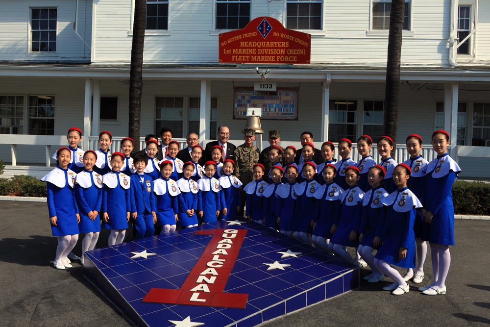 Little Angels visit 1st Marine Division