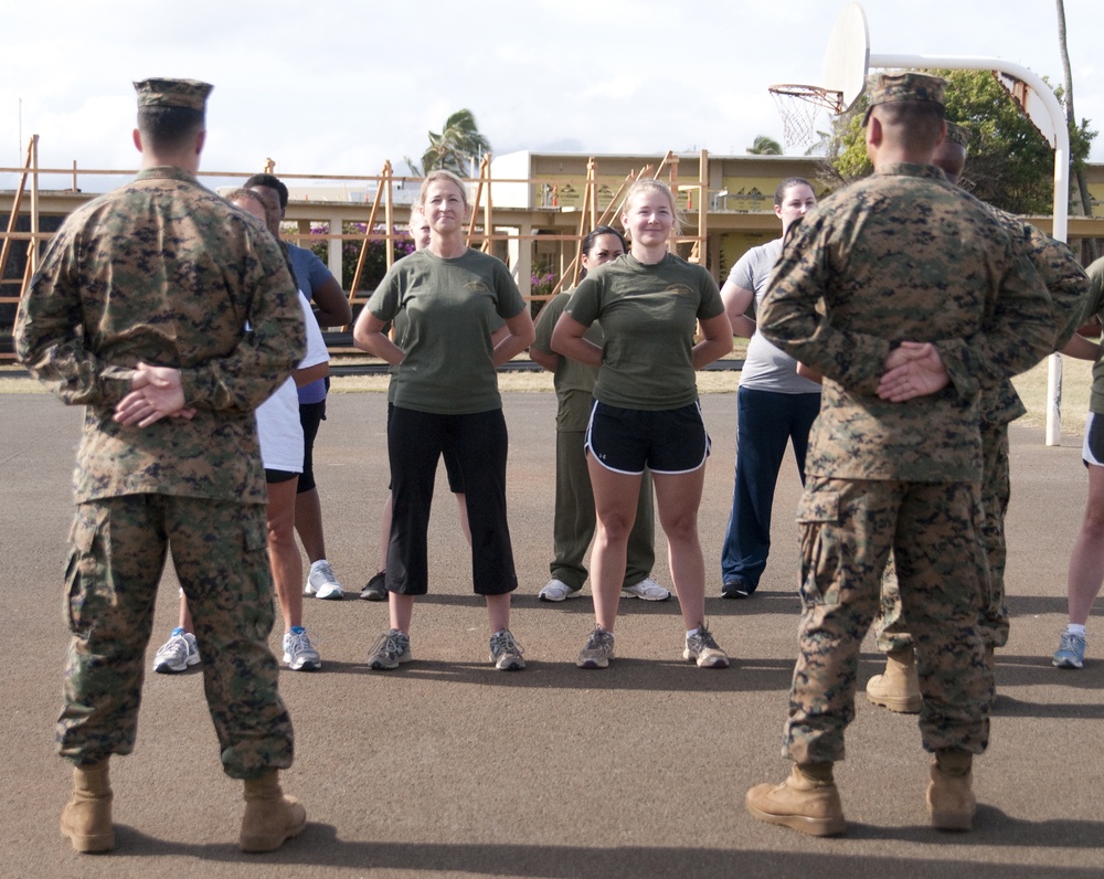America's Battalion spouses get a taste of the corps