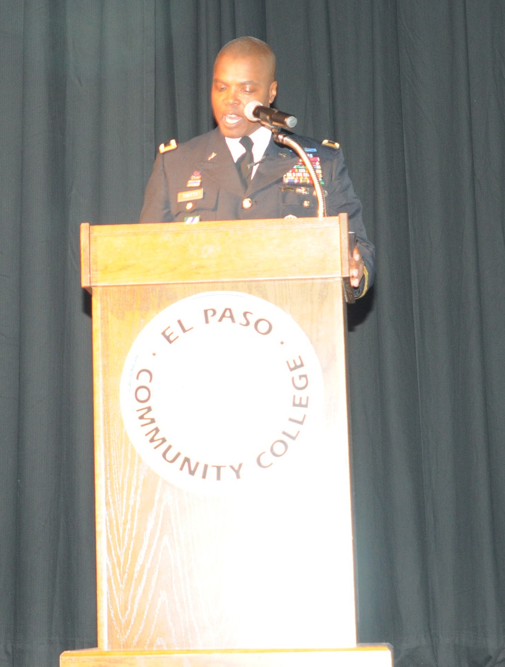 Brig. Gen. Twitty speaks to EPCC