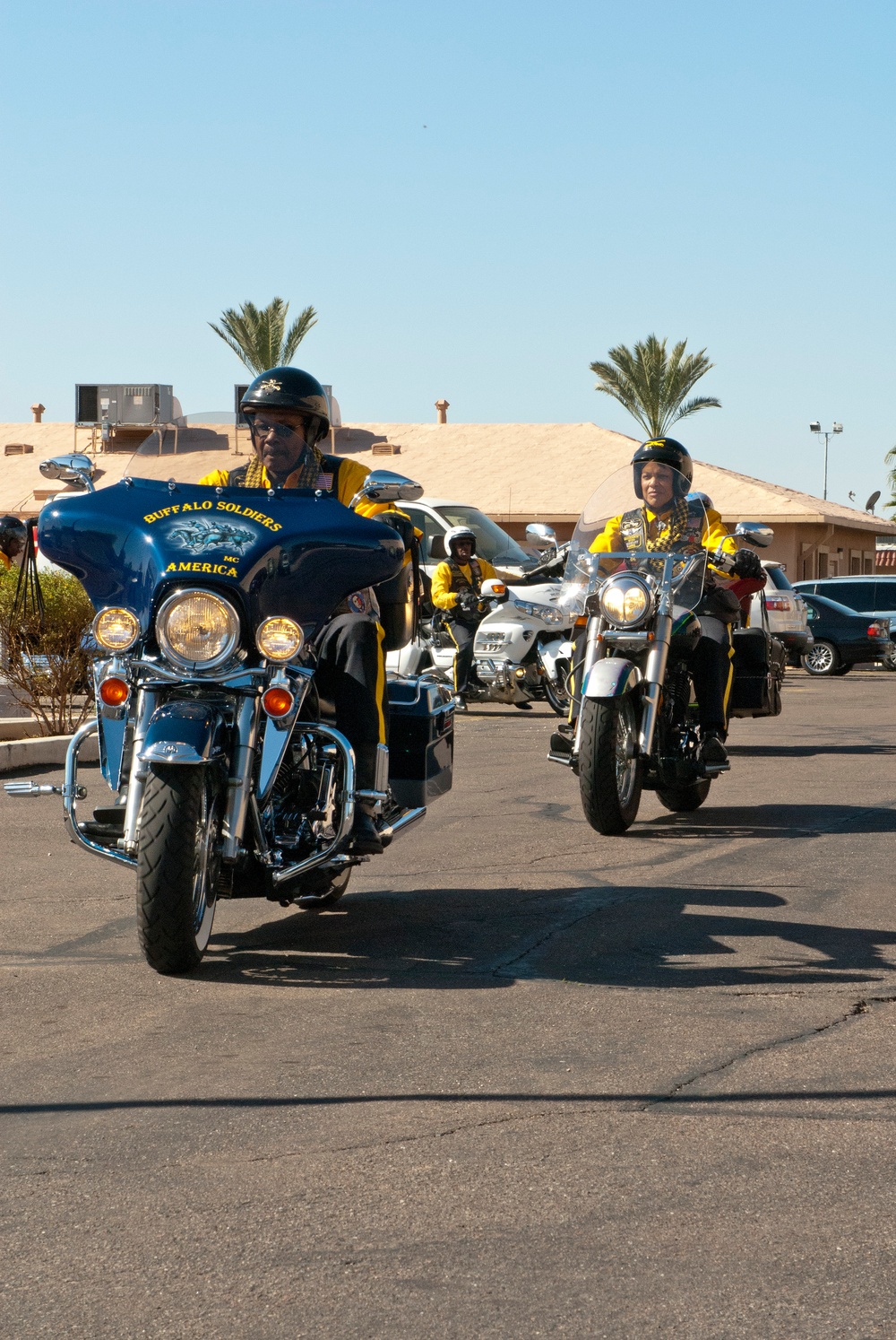 The 9th Memorial U.S. Cavalry Unit and the Arizona Chapter of the Buffalo Soldiers Motorcycle Riders Club