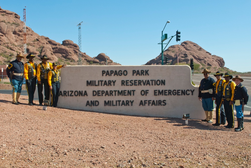 The 9th Memorial U.S. Cavalry Unit and the Arizona Chapter of the Buffalo Soldiers Motorcycle Riders Club