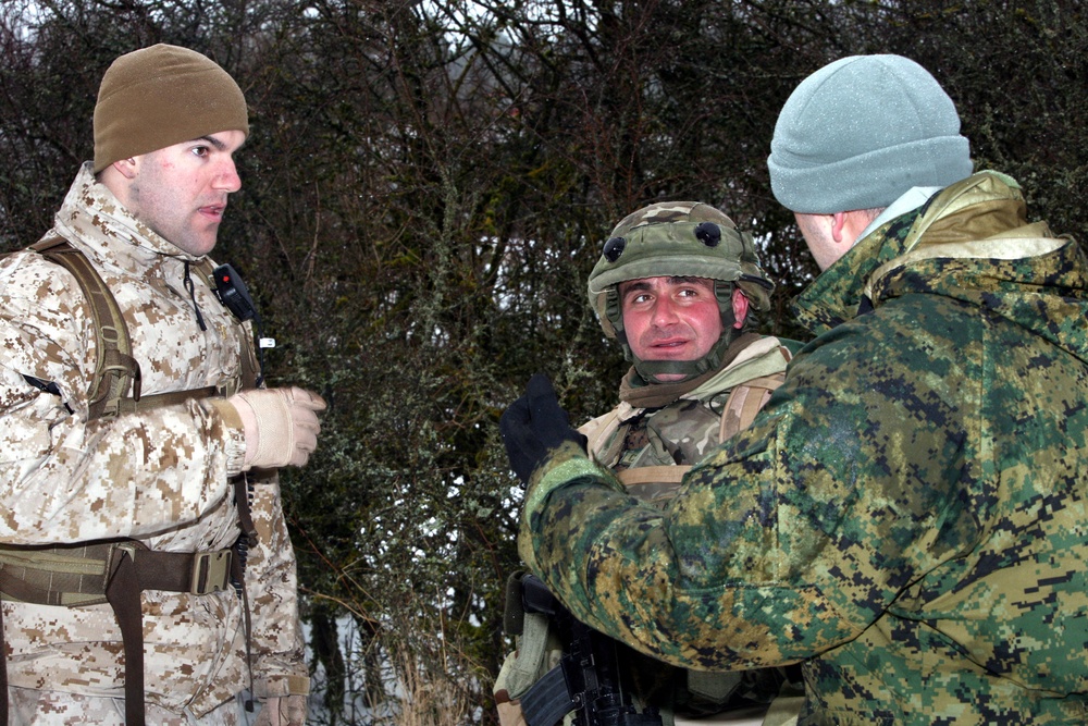 Marines share combat experience with Georgian counterparts