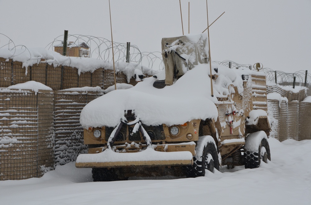 Another snow day at Forward Operating Base Bullard