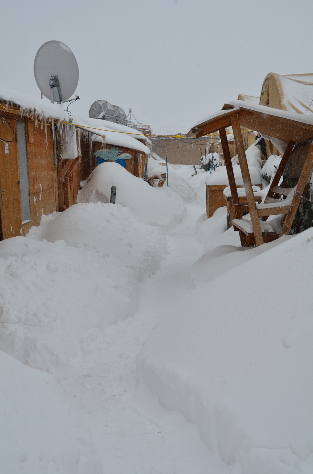 Another snow day at Forward Operating Base Bullard