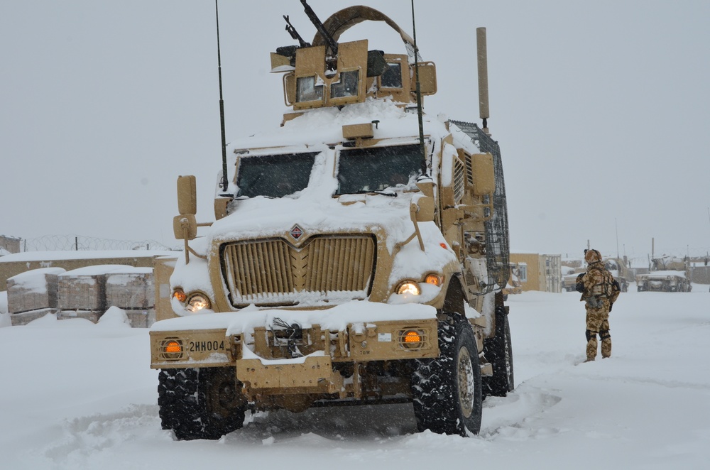 Another snow day at Forward Operating Base Bullard