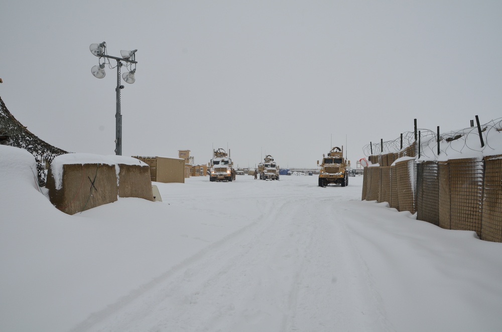 Another snow day at Forward Operating Base Bullard