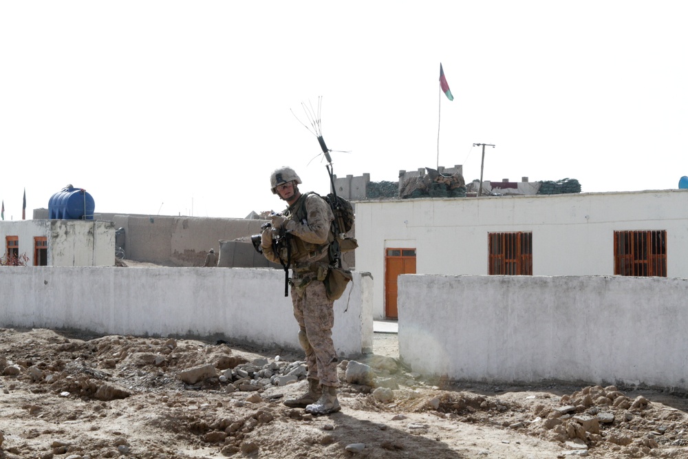 Walking point, avoiding IEDs in Sangin