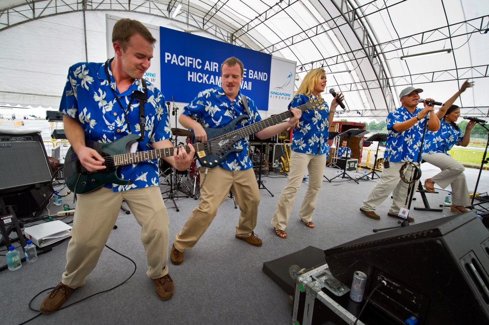 US Air Force Band of the Pacific, Hawaii rocks 2012 Singapore Airshow