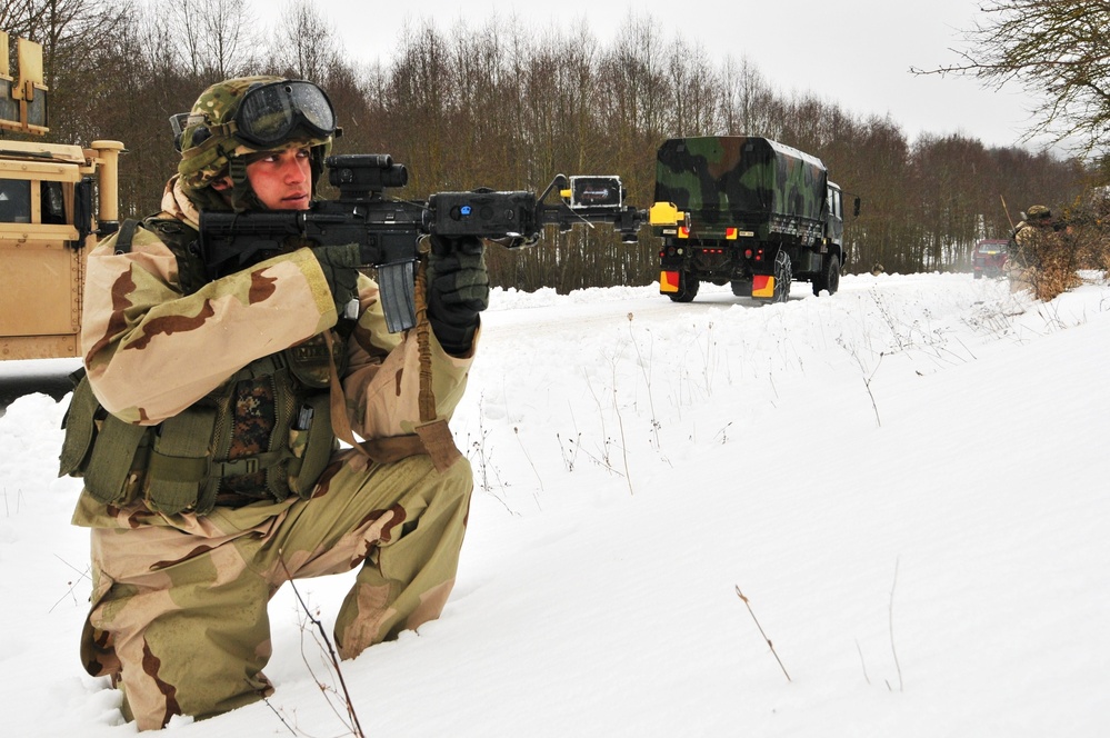Training exercise at Joint Multinational Readiness Center