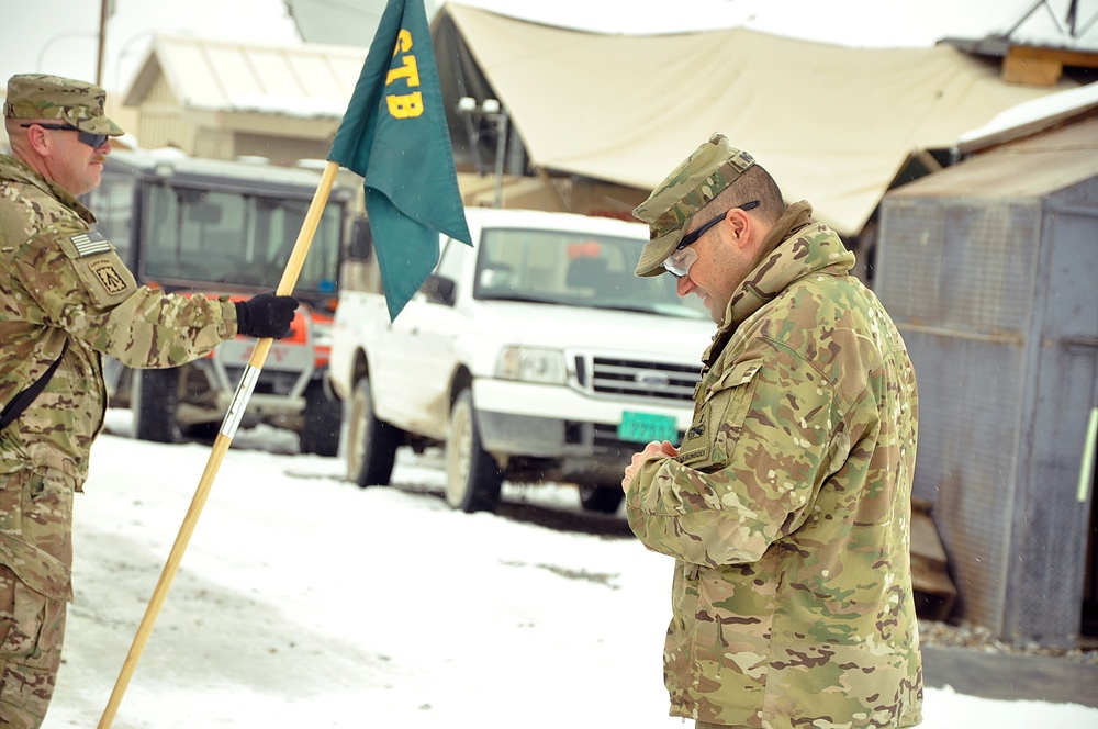 After facing combat, soldiers receive recognition