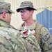After facing combat, soldiers receive recognition
