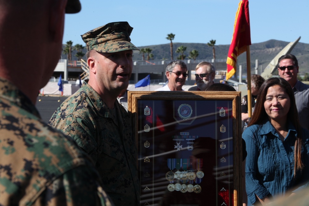 Master sergeant retires after 20 years of service