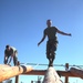 Service Company Marines attack obstacle course