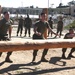 Service Company Marines attack obstacle course