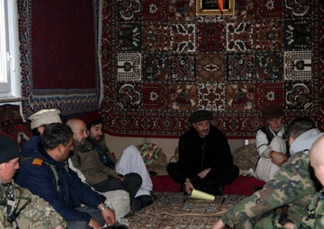 Marines observe Georgian’s Charlie Company 23rd LIB raid enemy insurgents at rehearsal exercise