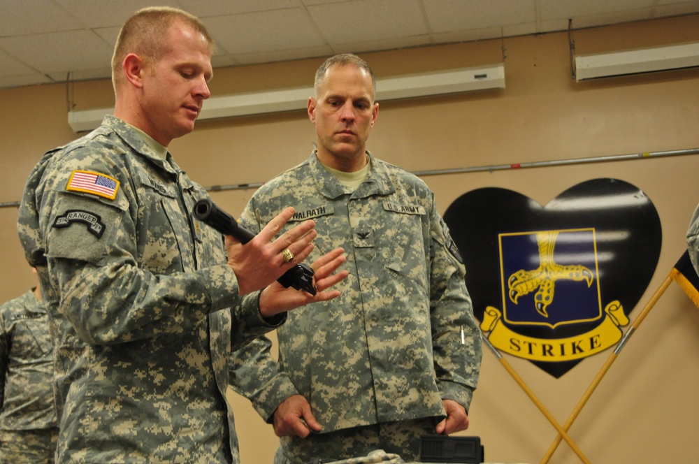 Fort Campbell's Strike First unit in Army issued M26 shotgun