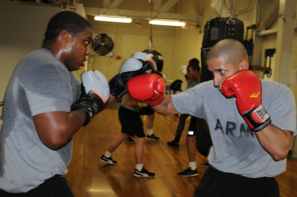 Air Defense soldiers train for upcoming boxing tournament