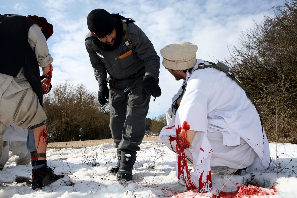 Marines praise Georgian soldiers mass casualty exercise output
