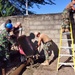 Seabees build platform in Caracol