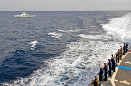 USS Simpson departs Ghana