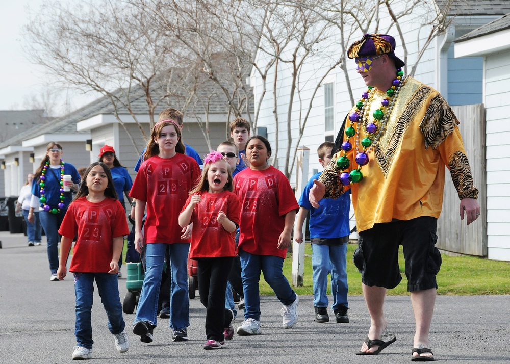 Krewe of Zeus parade during Mardi Gras