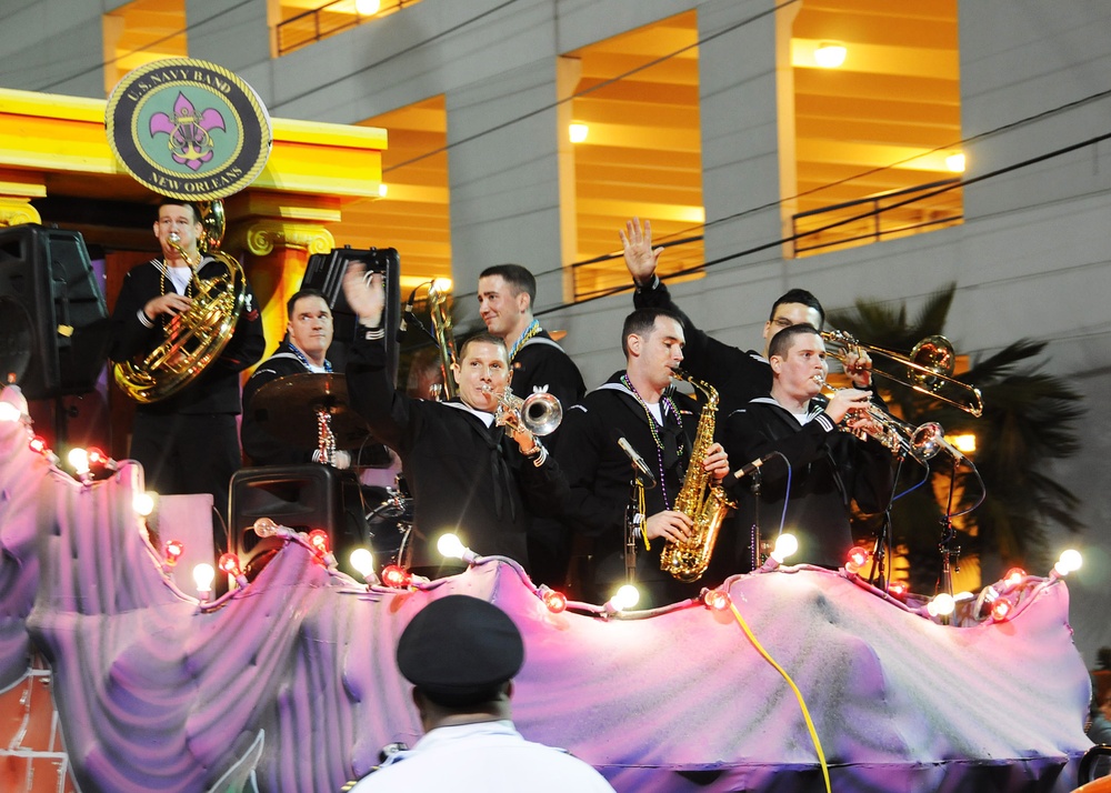 Krewe of Zeus parade during Mardi Gras
