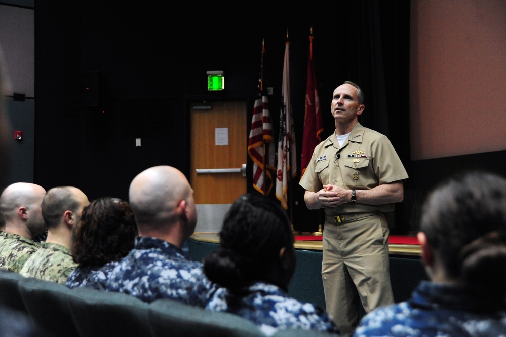 All-hands call at Naval Support Activity, Naples