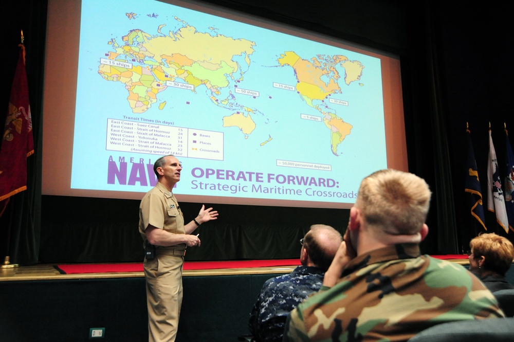 All-hands call at Naval Support Activity, Naples