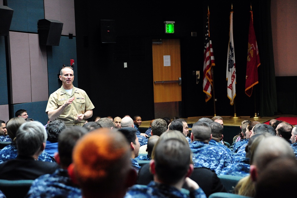 All-hands call at Naval Support Activity, Naples