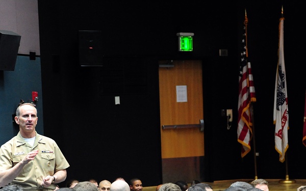 All-hands call at Naval Support Activity, Naples