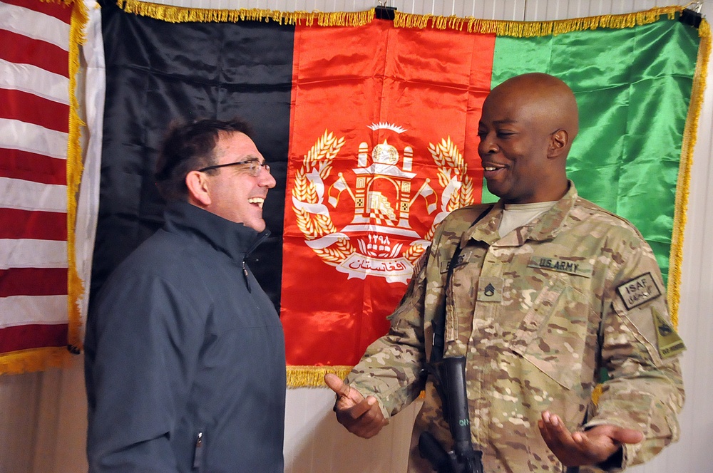 Deputy Secretary of Defense visits Fort Bliss soldiers in Afghanistan