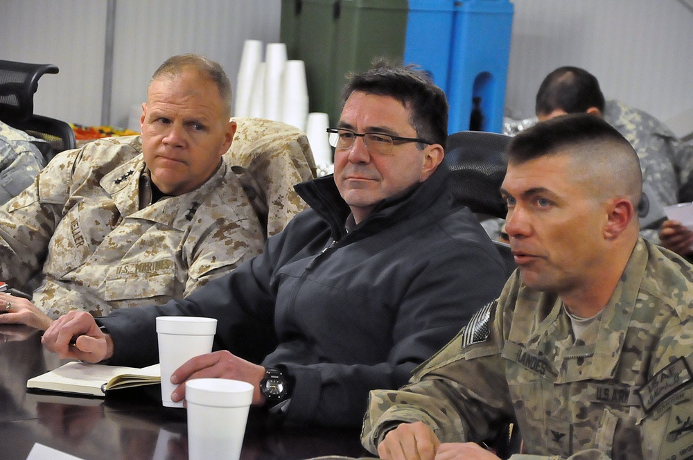 Deputy Secretary of Defense visits Fort Bliss soldiers in Afghanistan