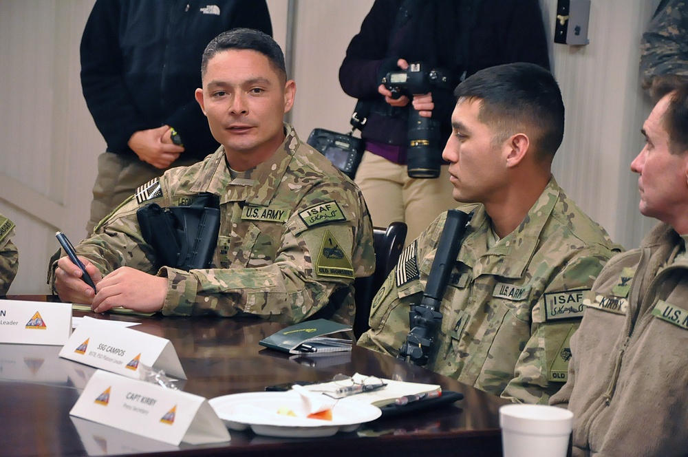 Deputy Secretary of Defense visits Fort Bliss soldiers in Afghanistan