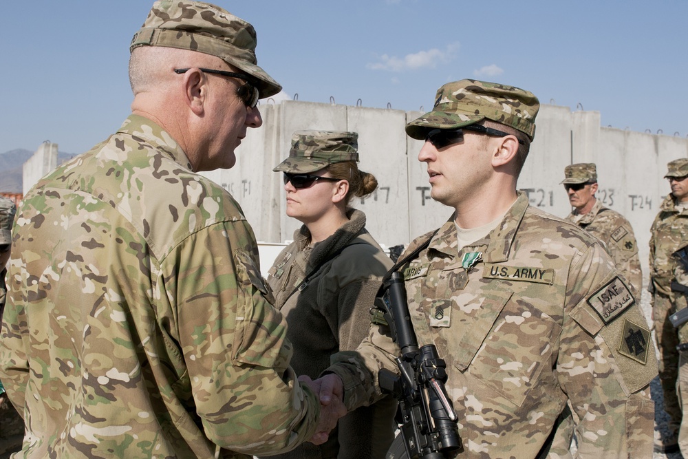 Awards at FOB Gamberi