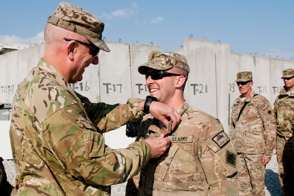 Awards at FOB Gamberi