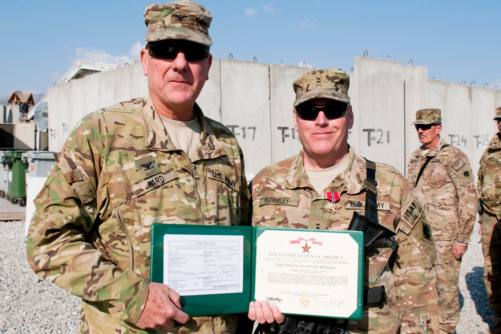 Awards at FOB Gamberi