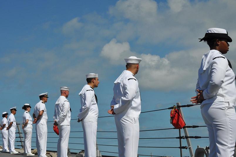 USS Chafee ceremony