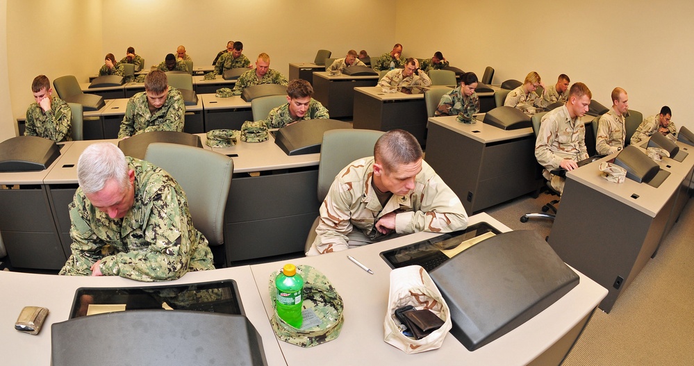 Seabees participate in personality testing at NCBC Gulfport