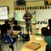 USARAF commander teaches world geography to seventh graders