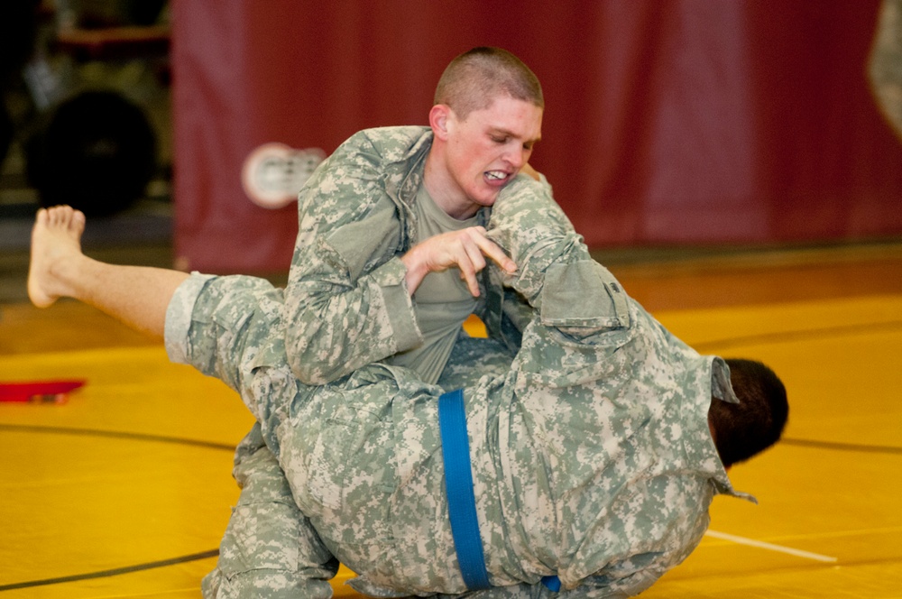 Lancer soldiers go to the mat