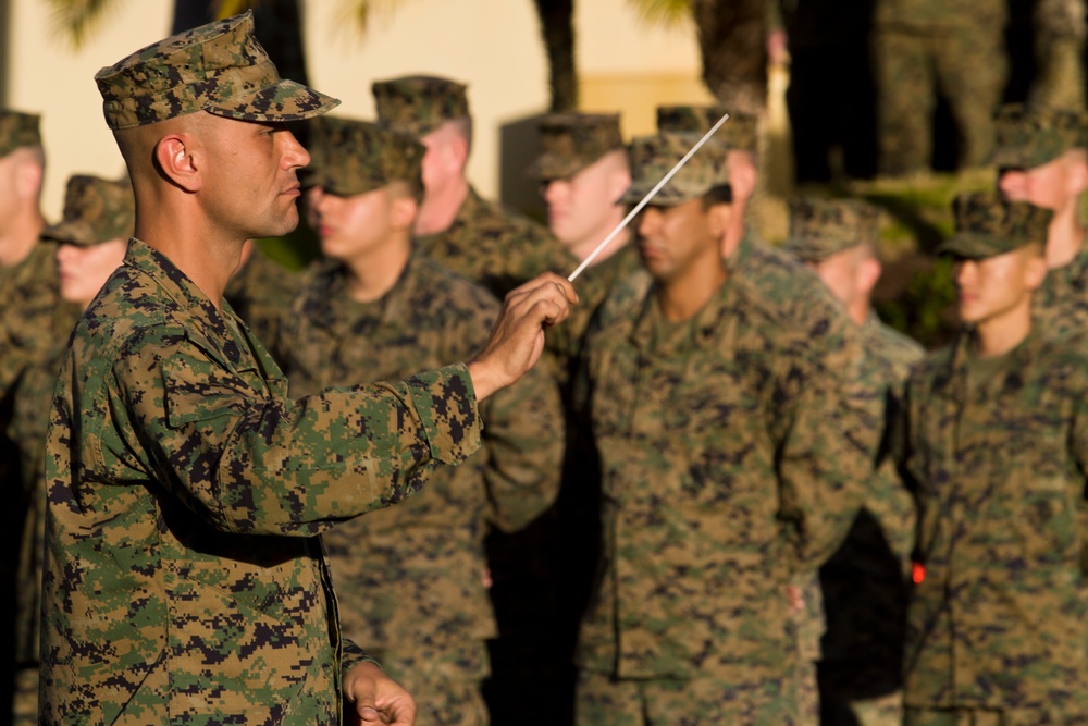 Camp H.M. Smith flagpole rededication ceremony