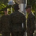 Camp H.M. Smith flagpole rededication ceremony