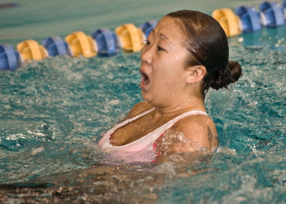 German Armed Forces Proficiency Badge Competition swimming event