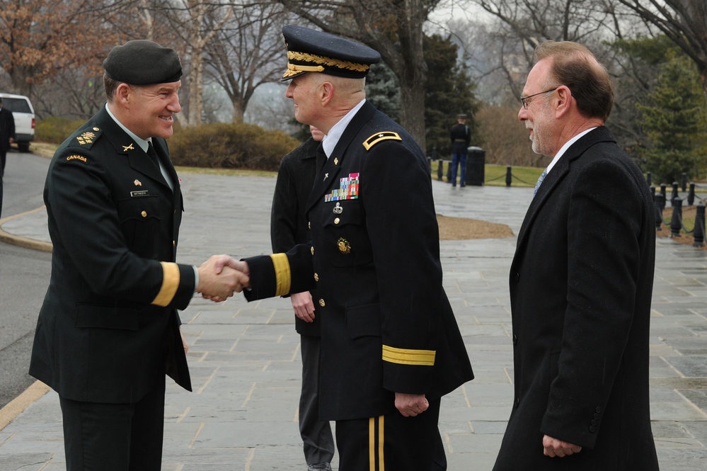 Canadian chief of staff wreath ceremony