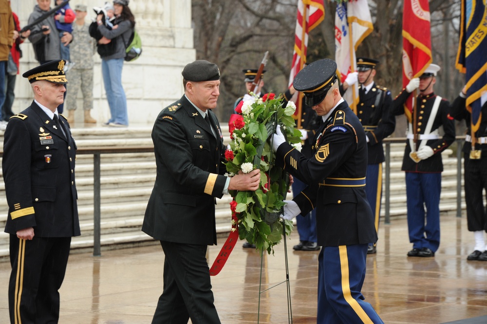 Canadian chief of staff wreath ceremony