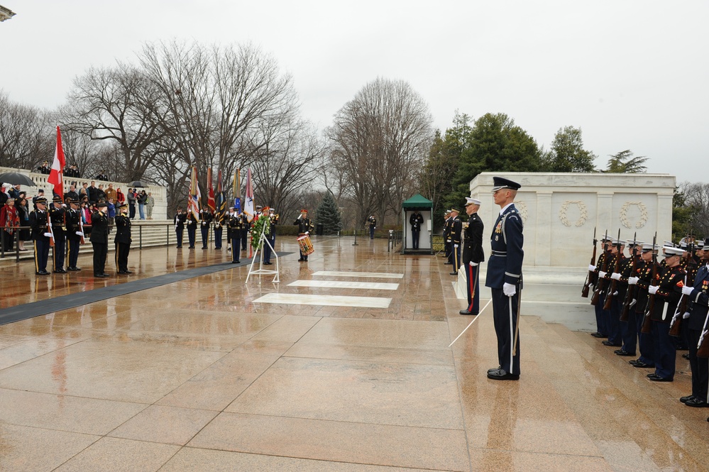 Canadian chief of staff wreath ceremony