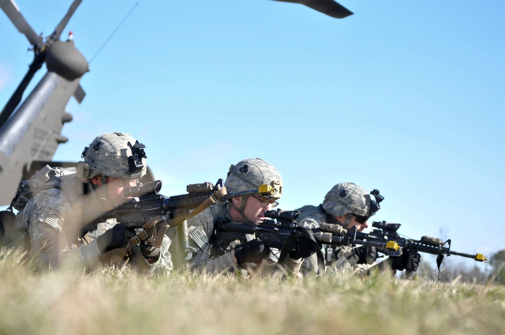 Platoons train to air assault