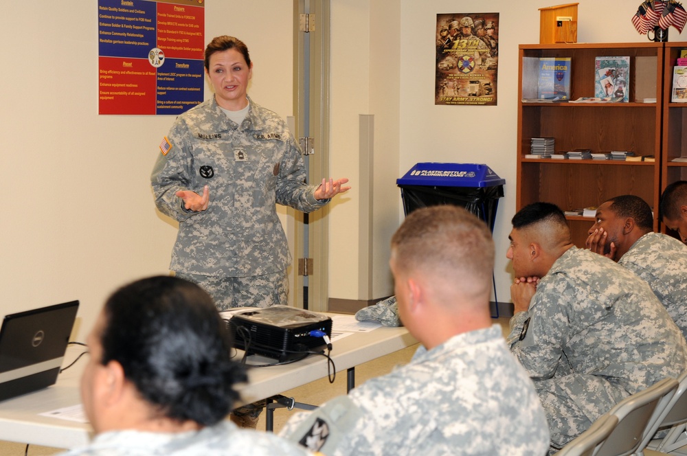 13th ESC holds reserve component benefits brief for eligible soldiers