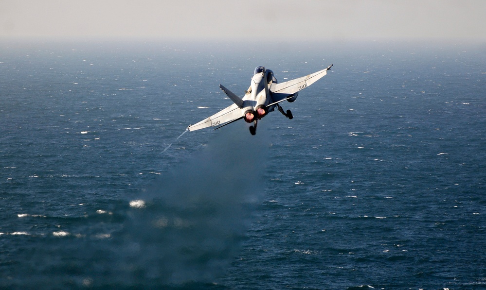 USS Carl Vinson action