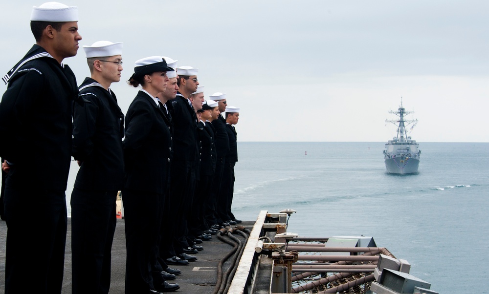 USS John C. Stennis action